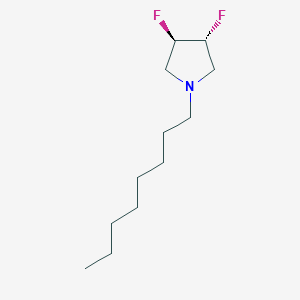 molecular formula C12H23F2N B1624579 (3R,4R)-1-N-Octyl-3,4-difluoropyrrolidine CAS No. 209625-78-5