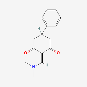 molecular formula C15H17NO2 B1624583 2-Dimethylaminomethylene-5-phenyl-cyclohexane-1,3-dione CAS No. 85302-08-5