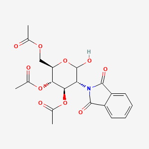 molecular formula C20H21NO10 B1624589 3,4,6-tri-O-acetyl-2-deoxy-2-phthalimido-D-glucopyranose CAS No. 72858-55-0