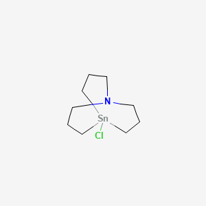 molecular formula C9H18ClNSn B1624602 5-Chloro-1-aza-5-stannabicyclo[3.3.3]undecane CAS No. 93253-73-7