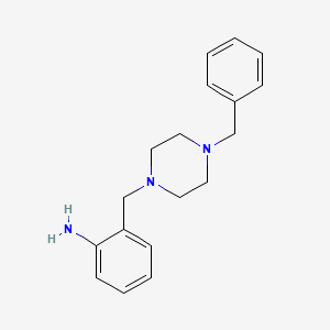 molecular formula C18H23N3 B1624606 2-(4-Benzyl-piperazin-1-YL-methyl)aniline CAS No. 60261-53-2