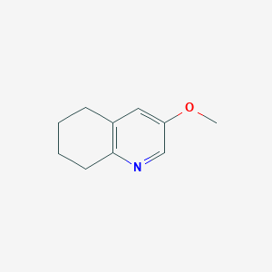 molecular formula C10H13NO B1624607 3-Methoxy-5,6,7,8-tetrahydroquinoline CAS No. 405174-69-8