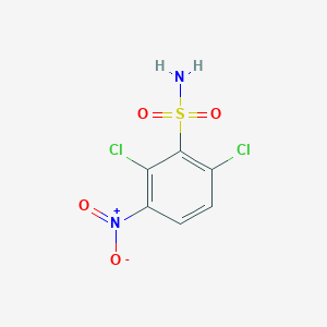 molecular formula C6H4Cl2N2O4S B1624610 2,6-Dichloro-3-nitrobenzenesulfonamide CAS No. 89281-19-6