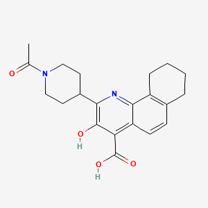 2-(1-Acetylpiperidin-4-yl)-3-hydroxy-7,8,9,10-tetrahydrobenzo[h]quinoline-4-carboxylic acid