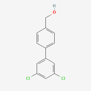 molecular formula C13H10Cl2O B1624618 4-(3,5-Dichlorophenyl)benzyl alcohol CAS No. 198205-91-3