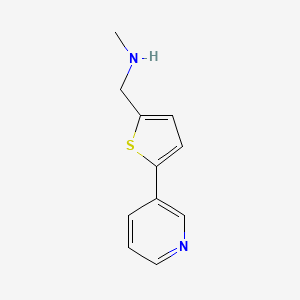 molecular formula C11H12N2S B1624624 N-Methyl-(5-pyrid-3-ylthien-2-yl)methylamine CAS No. 837376-49-5