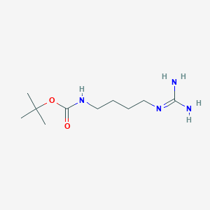 molecular formula C10H22N4O2 B1624628 tert-Butyl (4-guanidinobutyl)carbamate CAS No. 99733-14-9