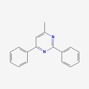 molecular formula C17H14N2 B1624630 Pyrimidine, 4-methyl-2,6-diphenyl- CAS No. 58536-45-1