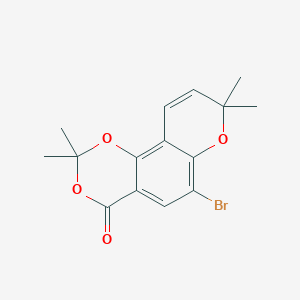 molecular formula C15H15BrO4 B1624632 10-Bromo-2,2,6,6-tetramethyl-2H-1,5,7-trioxa-phenanthren-8-one CAS No. 531501-42-5