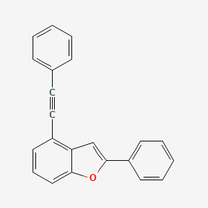 molecular formula C22H14O B1624633 2-Phenyl-4-phenylethynylbenzofuran CAS No. 863870-94-4