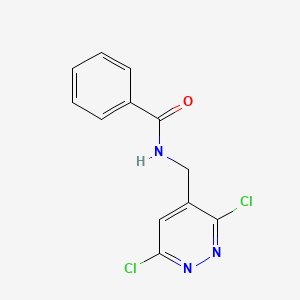 molecular formula C12H9Cl2N3O B1624642 N-((3,6-Dichloropyridazin-4-yl)methyl)benzamide CAS No. 631914-68-6