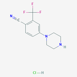 4-(Piperazin-1-yl)-2-(trifluoromethyl)benzonitrile hydrochloride