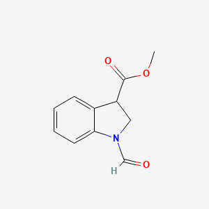 molecular formula C11H11NO3 B1624650 Methyl 1-formylindoline-3-carboxylate CAS No. 528861-99-6