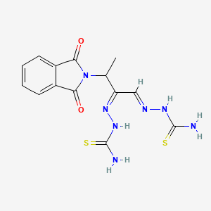 molecular formula C14H15N7O2S2 B1624657 Phtiobuzone CAS No. 79512-50-8