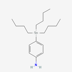 molecular formula C18H33NSn B1624662 4-(Tributylstannyl)aniline CAS No. 191980-51-5