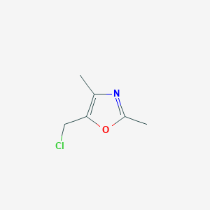 molecular formula C6H8ClNO B1624677 5-(Chloromethyl)-2,4-dimethyloxazole CAS No. 885061-06-3