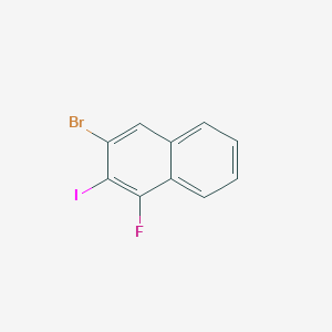 molecular formula C10H5BrFI B1624679 3-Bromo-1-fluoro-2-iodonaphthalene CAS No. 874907-48-9