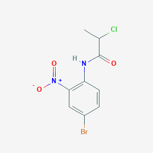 molecular formula C9H8BrClN2O3 B1624685 N-(4-Bromo-2-nitrophenyl)-2-chloropropanamide CAS No. 868771-26-0