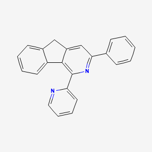 molecular formula C23H16N2 B1624689 3-Phenyl-1-(pyridin-2-yl)-5H-indeno[1,2-c]pyridine CAS No. 871798-87-7