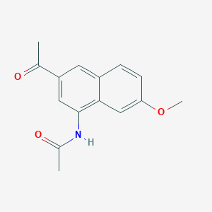 molecular formula C15H15NO3 B1624693 N-(3-乙酰基-7-甲氧基萘-1-基)乙酰胺 CAS No. 871731-74-7