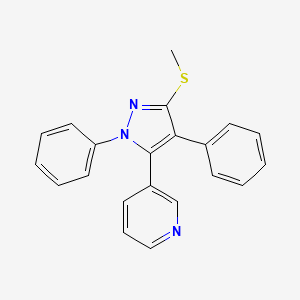 3-(2,4-Diphenyl-5-methylthio-2H-pyrazol-3-yl)pyridine