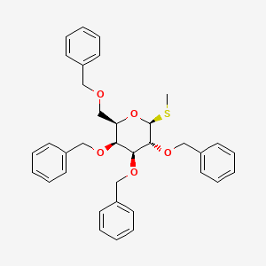 (2S,3R,4S,5S,6R)-2-methylsulfanyl-3,4,5-tris(phenylmethoxy)-6-(phenylmethoxymethyl)oxane