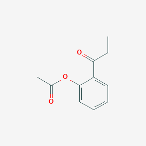 molecular formula C11H12O3 B1624698 Acetic acid 2-propionylphenyl ester CAS No. 97139-82-7