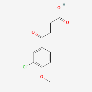 molecular formula C11H11ClO4 B1624714 4-(3-Chloro-4-methoxyphenyl)-4-oxobutanoic acid CAS No. 39496-87-2