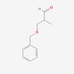 molecular formula C11H14O2 B1624715 3-(Benzyloxy)-2-methylpropanal CAS No. 73814-73-0