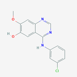 6-Quinazolinol, 4-[(3-chlorophenyl)amino]-7-methoxy-