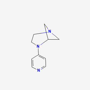 molecular formula C10H13N3 B1624722 4-(Pyridin-4-YL)-1,4-diazabicyclo[3.1.1]heptane CAS No. 675591-24-9