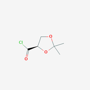 molecular formula C6H9ClO3 B1624723 (R)-2,2-dimethyl-1,3-dioxolan-4-ylcarbonyl chloride CAS No. 97673-82-0