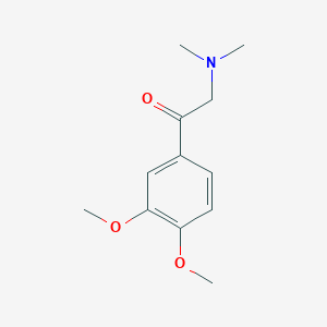 molecular formula C12H17NO3 B1624724 2-(Dimethylamino)-3',4'-dimethoxyacetophenone CAS No. 33061-24-4