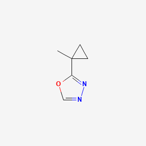 molecular formula C6H8N2O B1624743 2-(1-Methylcyclopropyl)-1,3,4-oxadiazole CAS No. 353238-51-4