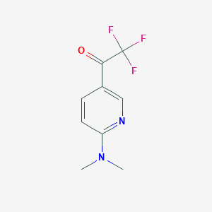 molecular formula C9H9F3N2O B1624744 1-(6-(Dimethylamino)pyridin-3-yl)-2,2,2-trifluoroethanone CAS No. 230305-78-9