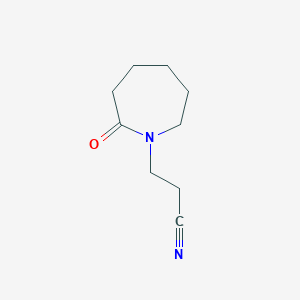 molecular formula C9H14N2O B1624749 3-(2-Oxoazepan-1-yl)propanenitrile CAS No. 7336-15-4