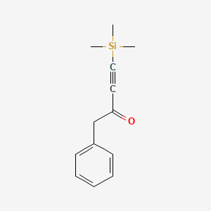 molecular formula C13H16OSi B1624753 1-Phenyl-4-(trimethylsilyl)but-3-yn-2-one CAS No. 88768-84-7