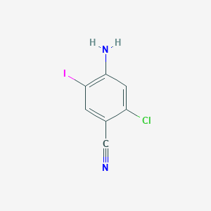 molecular formula C7H4ClIN2 B1624755 4-Amino-2-chloro-5-iodobenzonitrile CAS No. 380241-58-7