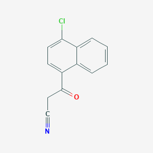 molecular formula C13H8ClNO B1624772 3-(4-Chloronaphthalen-1-yl)-3-oxopropanenitrile CAS No. 374926-12-2