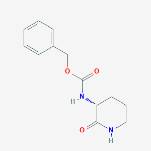molecular formula C13H16N2O3 B1624778 (R)-苄基(2-氧代哌啶-3-基)氨基甲酸酯 CAS No. 722499-65-2