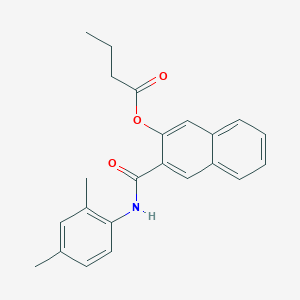 molecular formula C23H23NO3 B162479 萘酚 AS-MX 丁酸酯 CAS No. 137629-33-5