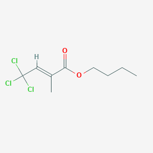 molecular formula C9H13Cl3O2 B1624790 Butyl 2-methyl-4,4,4-trichlorobut-2-enoate CAS No. 97993-74-3