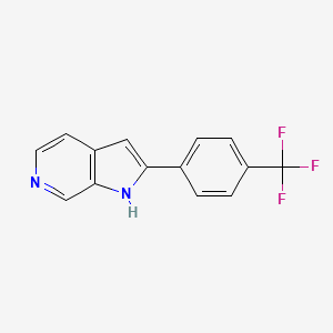 molecular formula C14H9F3N2 B1624791 2-(4-Trifluoromethylphenyl)-1H-pyrrolo[2,3-c]pyridine CAS No. 627511-04-0
