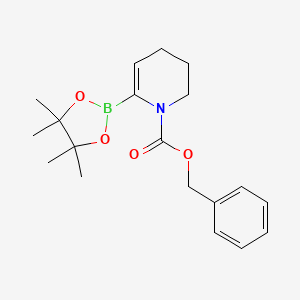 molecular formula C19H26BNO4 B1624792 Benzyl 6-(4,4,5,5-tetramethyl-1,3,2-dioxaborolan-2-yl)-3,4-dihydropyridine-1(2H)-carboxylate CAS No. 731852-88-3