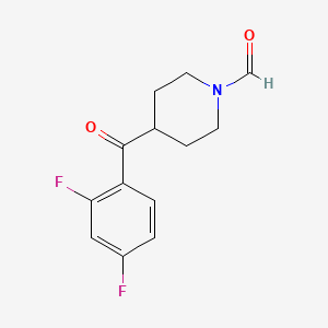 4-(2,4-Difluorobenzoyl)piperidine-1-carbaldehyde