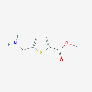 molecular formula C7H9NO2S B1624799 Methyl 5-(aminomethyl)thiophene-2-carboxylate CAS No. 75985-18-1