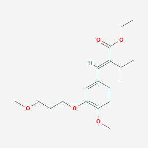 (E)-Ethyl 2-(4-methoxy-3-(3-methoxypropoxy)benzylidene)-3-methylbutanoate