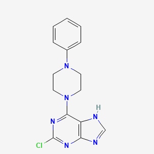 2-chloro-6-(4-phenylpiperazin-1-yl)-7H-purine