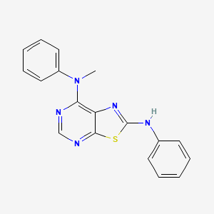 molecular formula C18H15N5S B1624815 N7-Methyl-N2,N7-diphenylthiazolo[5,4-d]pyrimidine-2,7-diamine CAS No. 871266-96-5
