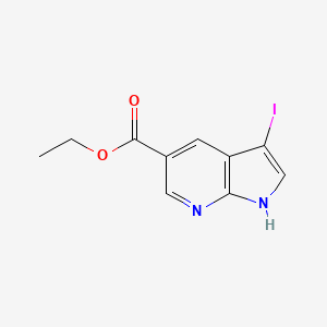 B1624821 Ethyl 3-iodo-1H-pyrrolo[2,3-B]pyridine-5-carboxylate CAS No. 864681-19-6